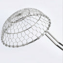 Set of 2Pc Stainless Steel 5 InchLadle Wire Skimmer Spoon with Handle for K