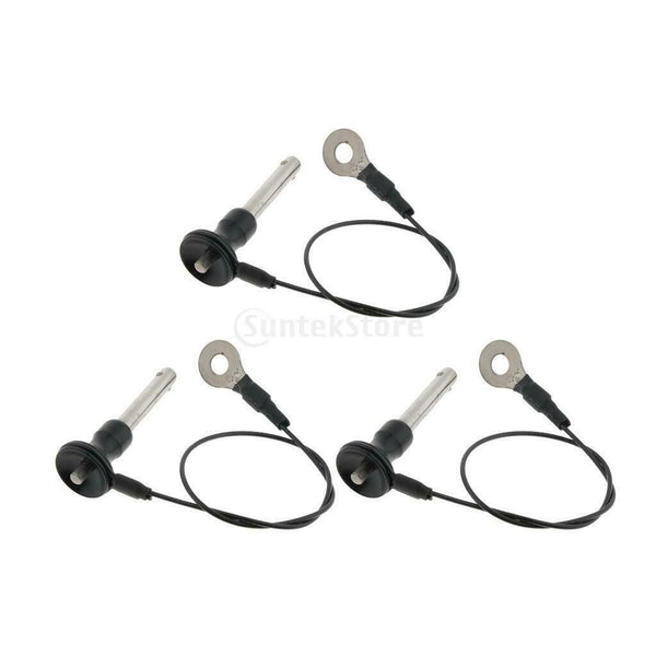 3x Quick Release Ball Lock Pins Push Button Ball Quick Shank Release 40mm