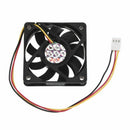 DC 12V 0.2A Black Plastic 3 Pin Connector PC Computer Case Cooling Fan 60x6