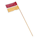 Safety Bike Cycling Traffic Warning Flag 14.2'' x 14.2'' Orange Red