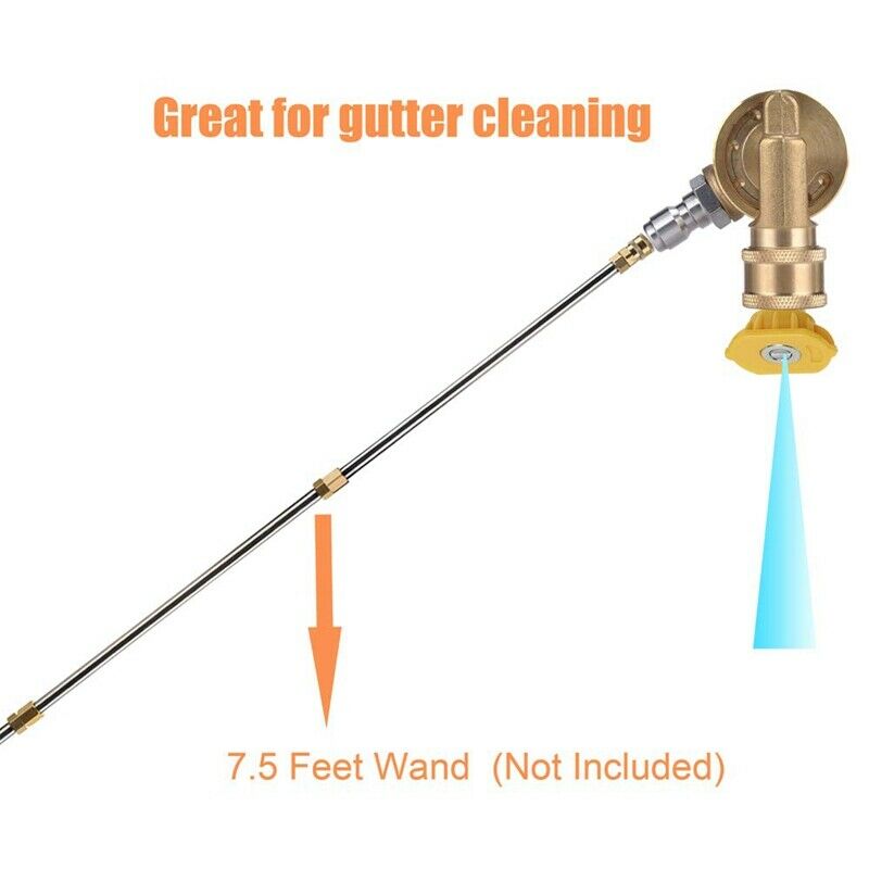 Power Pressure Washer Spray Nozzle Tips and  Connect Pivot Adapter Cou X2T2
