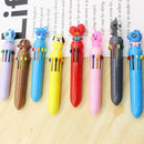 Animal Cartoon Ballpoint Pen Multicolored Refill Pens School Office Supply