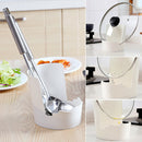 Cooking Spoon Rest Pot Lid Rack Space Saving Home Kitchen Cover Holder Store Pan