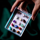 Natural Rock Gemstones Collection Box Quartz Crystal Mineral Specimen Kit