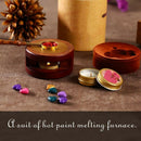 Wax Seal Warmer Wax Seal Furnace Stove Pot with Melting Spoon Kit Wax Beads