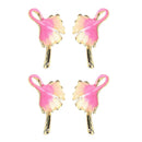 4x Alloy Enamel Necklace Bracelet Earring Pendant Charms for Jewelry Making