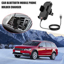 Car Air Vent Bracket FM Bluetooth Handsfree Dual USB Charger Phone Holder