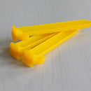 10 Pcs Yellow Heavy Duty Plastic Camping & Awning Tent Sand Ground Pegs LJ
