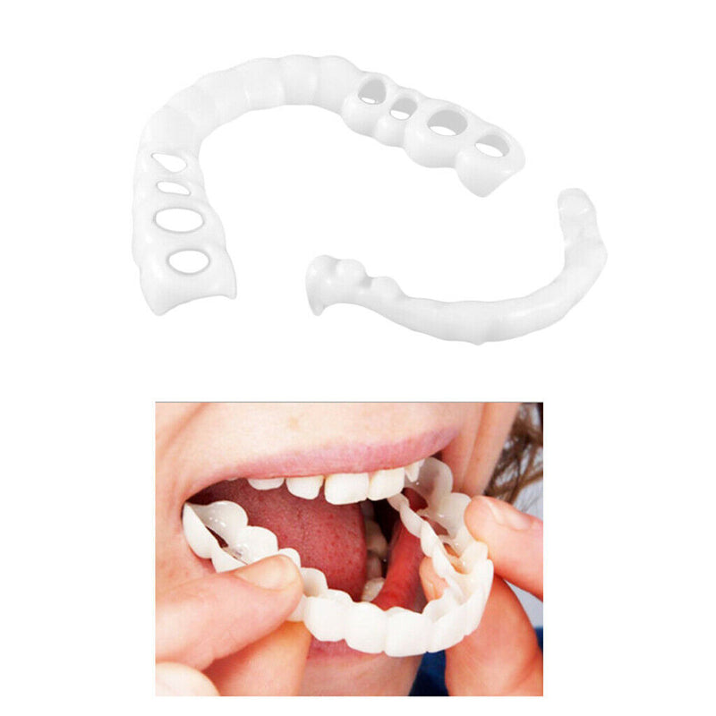 2 Pieces  Flex Upper & Lower Cosmetic Teeth Cover False Teeth Veneers