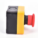 Red Mushroom Cap 1NO 1NC DPST Emergency Stop Push Button Switch AC 660V 10A S lj