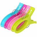 4 x Large HQ Assorted Beach Towel Pegs - Secure Sun Lounger Deluxe Edition  F2G1