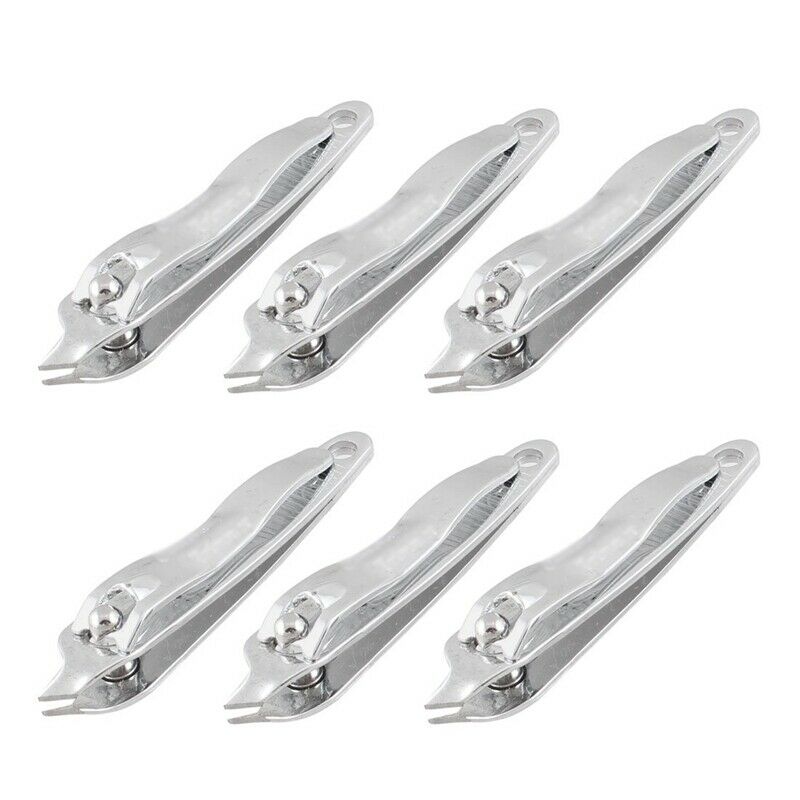 Slanted Tip Metal Manicure Tool Pedicure Nail Clipper Cutter 6 Pcs J3B8