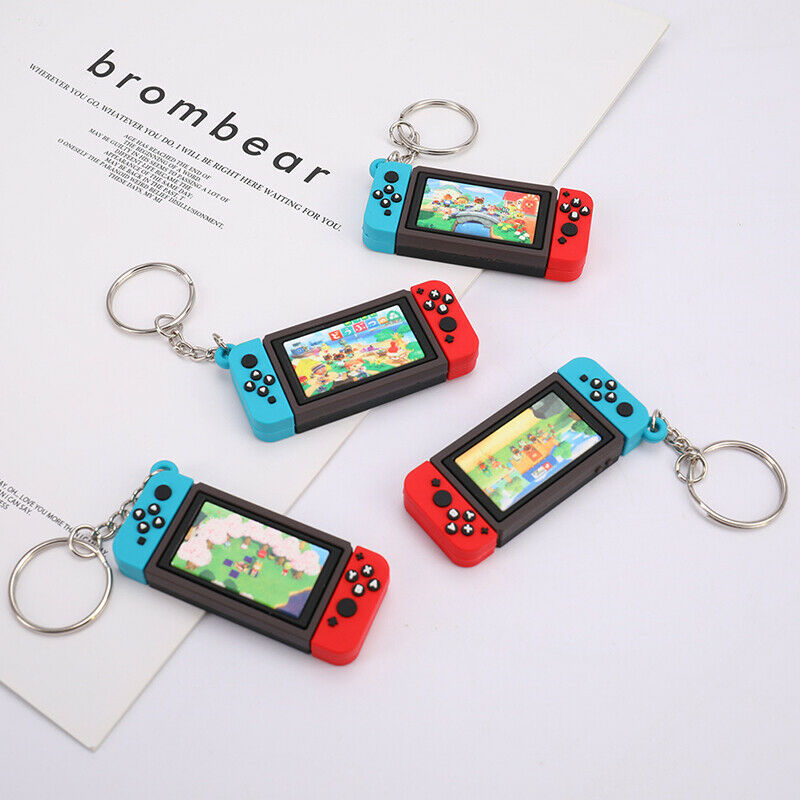 New Nintendo Switch Car Keyring  Fashion Soft Rubber PVC Key ChainsB_kz