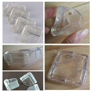 4PCS Baby Safe Anti-crash Cushion Corner Soft Table Guard Cover Protector Clear