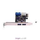 External 2Port USB3.0 + Internal 19pin Header PCIe Card 4pin IDE Power Conn