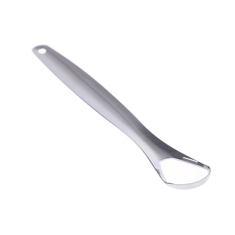 1X Tongue Scraper Reusable Stainless Steel Oral Fresher Cleaner Brush for  JR