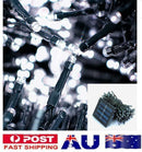 22m 200LED Solar Ground String Light  8-in-1 Waterproof White Lawn Porch Lamp AU