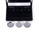 Empty 3 Round Grid Eyeshadow Lipstick    Case Cosmetic Packing+Palette   ME