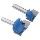 2 Pieces Woodworking CNC Engraving V Groove Router Bit Heavy Duty - 8mm Shank