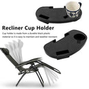 Lounger Chair Tray Side Clip Table Garden Recliner new Cup Holder J2V2