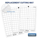 3Pcs Replacement Cutting Mat Transparent Adhesive Mat with Measuring Cutting Mat