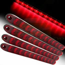 4Pcs 15 Inch Red Led Stop Brake Turn Tail Light Bar Truck Trailer Rv Car Wa