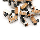 20Pcs 6mm High Side Knob 6 Pin 2 Position DPDT Slide Switch 0.5A 50VAC SK22H03ME