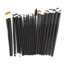 Pro 20 Makeup Brushes Foundation Shadow Eyeliner Brush Kit