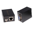 2Pcs VGA Extender Adapter Over to RJ45 Cat5e Cat6 Ethernet Cable Converter