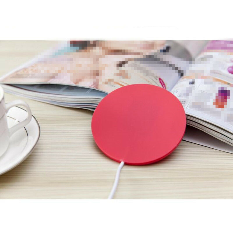 5V USB Silicone Heat Warmer Heater Tea Coffee Mug Hot Drinks Beverage Cup 3C BX