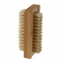Wooden Double Sided Handle Nylon Bristle Manicure Pedicure Scrubbing Nail B B9G4