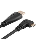 Right Angled 90 Degree Micro HDMI to HDMI Cable Telescopic Spring HDMI Wire