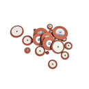 25 Pieces Sax Leather Pads Replacement for Alto Saxophone Saxophone ~ï¼ˆ