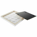 Square Thick Pine Wood Photo Frame Wall Picture Frame (White,8 Inch) Y9T2