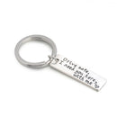 Fashion Keyring Gifts Engraved Drive Safe I Need You Here With Me Keychain Hot
