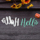 Metal Cutting Dies Stencil for DIY Scrapbooking Photo Album Hello Christmas A