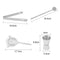 5Pcs 750ML Stainless Steel Cocktail Jigger Mixer Bar Bartender Kit Newest Useful