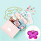 Butterfly Keychain Glitter Sequins Key Ring Women Car Bag Pendant (Purple) A