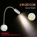 DC 12V Reading Light with USB Charging Port RV Interior Lights Flexible LED