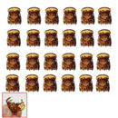Fashion 24pcs Women Girls Brown Plastic Mini Hair Claw Clamp Clips Acces QIJ