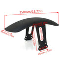 1Set Black Metal Motorcycle Rear And Front Fender Mud Guard Cover Protector C4R1