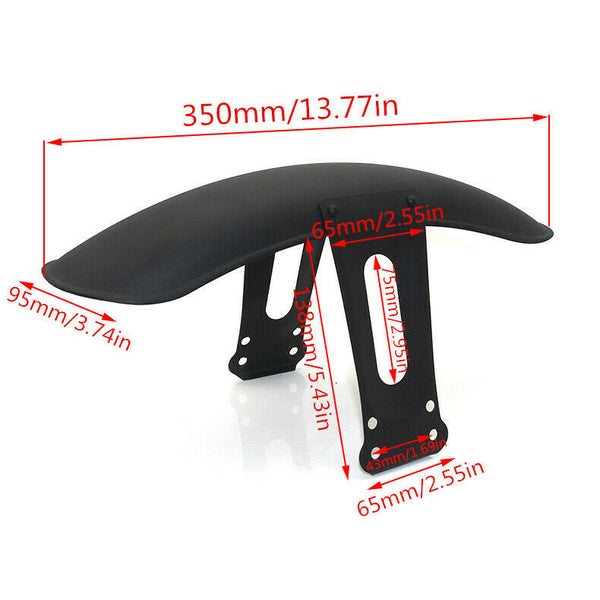 1Set Black Metal Motorcycle Rear And Front Fender Mud Guard Cover Protector C4R1