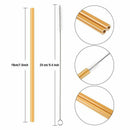 20 Pieces 7.5 inch Reusable Bamboo Drinking Straws Alternative to Plastic K I5C6