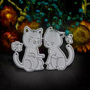 Cute Cat Metal Cutting Dies for DIY Scrapbooking Cards Embossing Stencils