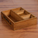 1X(Classical Style Wood Crafts Storage Holder Desktop Wooden Container Stor