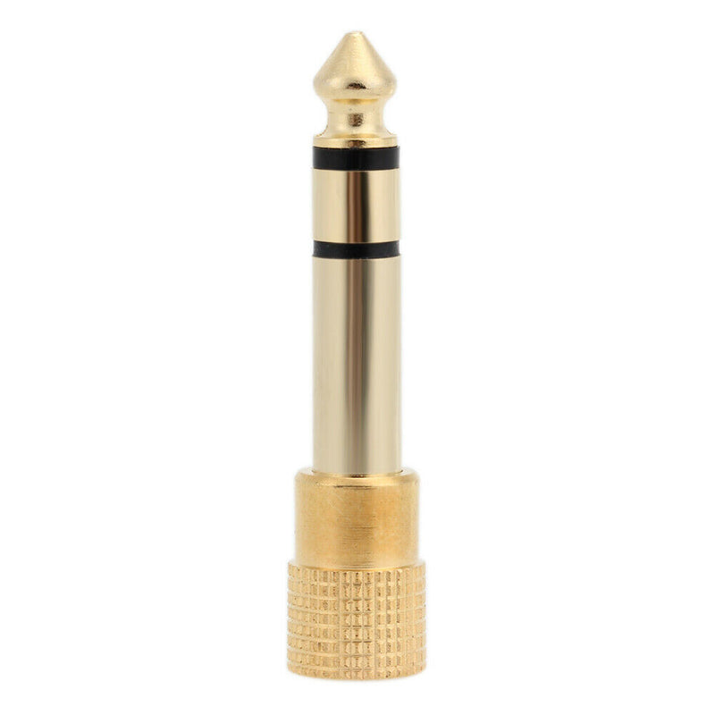 4X Audio Stereo 6.35mm 1/4" Male to 3.5 mm 1/8" Female Adapter Converter