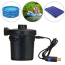 2 in 1 Car Electric Air Pump USB Outdoor Kayak Airbed Cushion Boat Inflator A