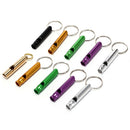 10PCS  Aluminum Alloy Whistle Keyring Keychain For Outdoor Survival Camping LJ