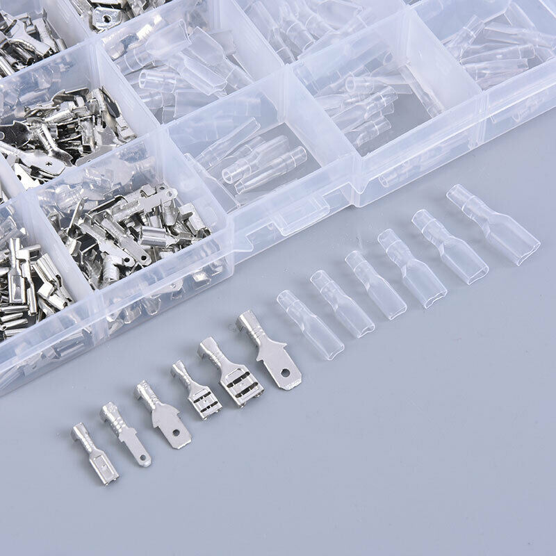 315PCS 2.8/4.8/6.3mm Insulated Crimp Terminals Seal Electrical Assortment KSEAU