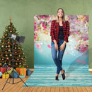 Flower Print Backdrop Cloth Photo Direct Seeding Room Tablecloth Household Decor